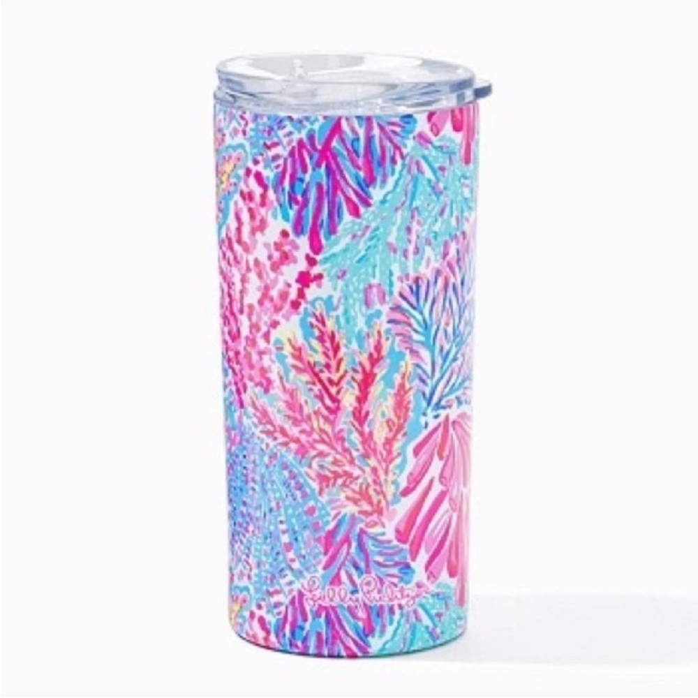 NWT Lilly Pulitzer Slim Insulated Tumbler 16.57oz. Splashdance
